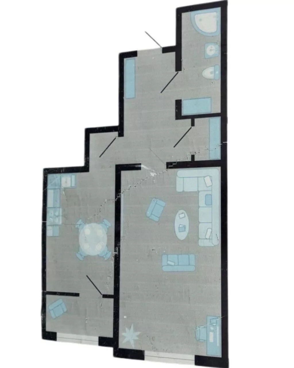 1 комната, 52 м², Джал-15 Элитка, 5 этаж, ПСО (под самоотделку)