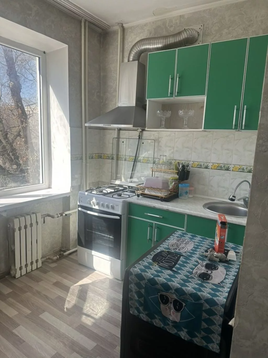 1 комната, Без животных, от 3 месяцев, С мебелью частично