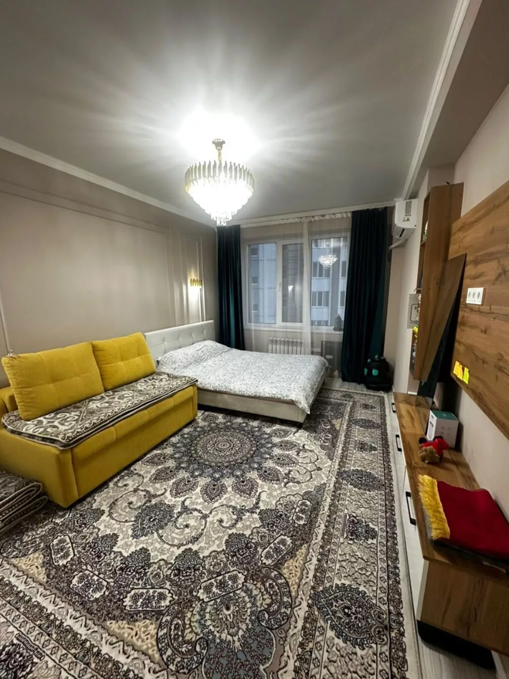 1 комната, 40 м², Кок-Жар мкр Элитка, 8 этаж, Свежий ремонт