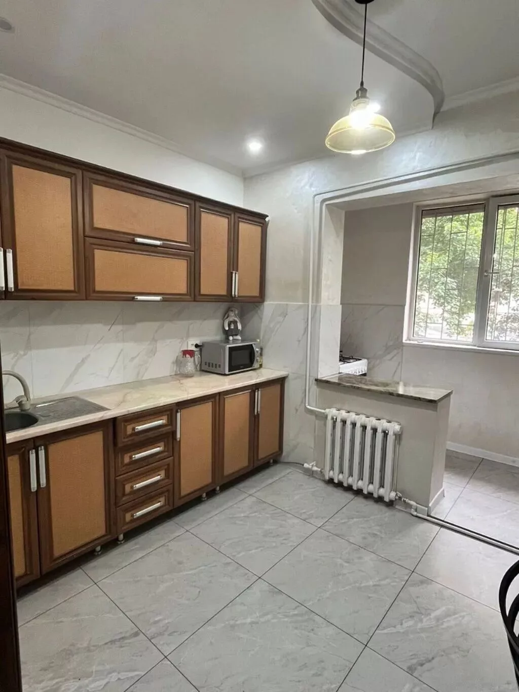 2 комнаты, 55 м², Учкун мкр 1 этаж, Евроремонт