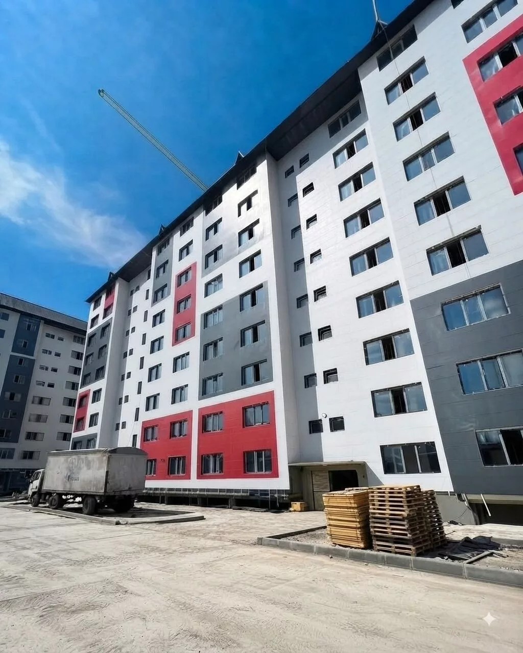 2 комнаты, 67 м², Тунгуч мкр Элитка, 5 этаж, ПСО (под самоотделку)