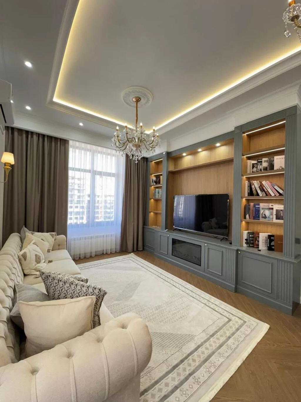 2 комнаты, 75 м², Асанбай мкр Элитка, 9 этаж, Дизайнерский ремонт