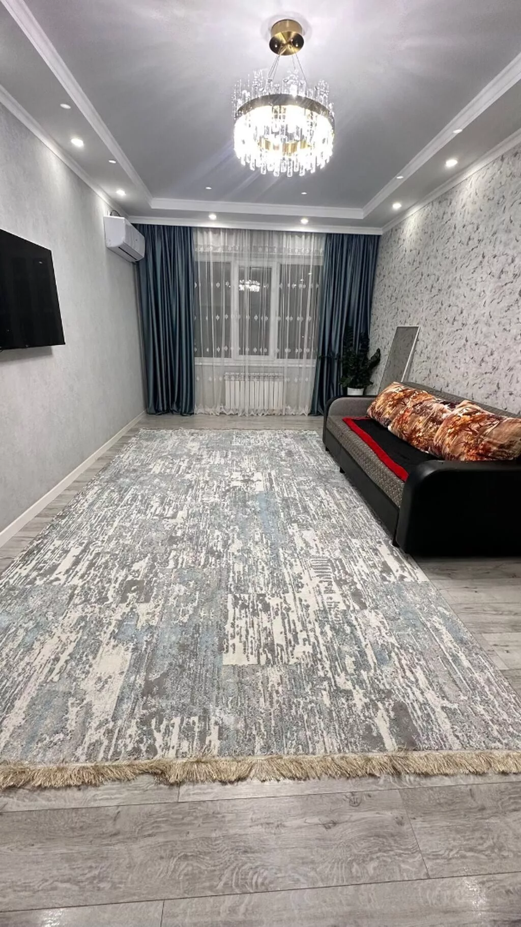 3 комнаты, 85 м², Кок-Жар мкр 106 серия улучшенная, 5 этаж, Евроремонт