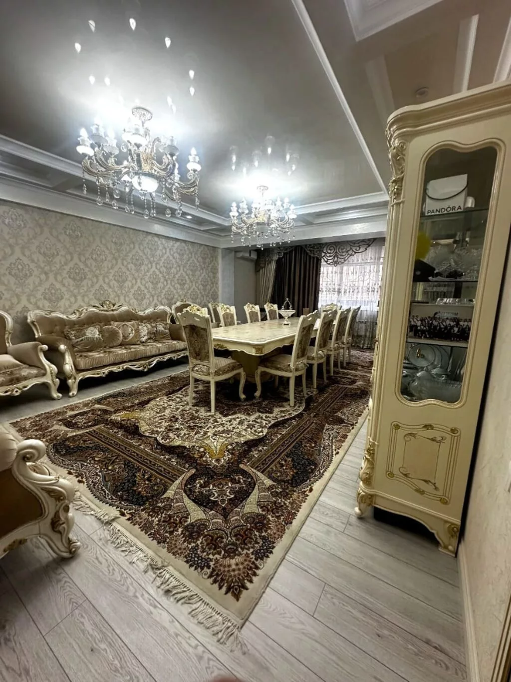 4 комнаты, 136 м², Асанбай мкр Элитка, 1 этаж, Дизайнерский ремонт