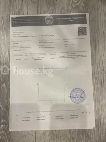 Продажа, участок: Чуйская область / Бишкек, город Бишкек, с. Верхний Орок — за 6 525 455 сом