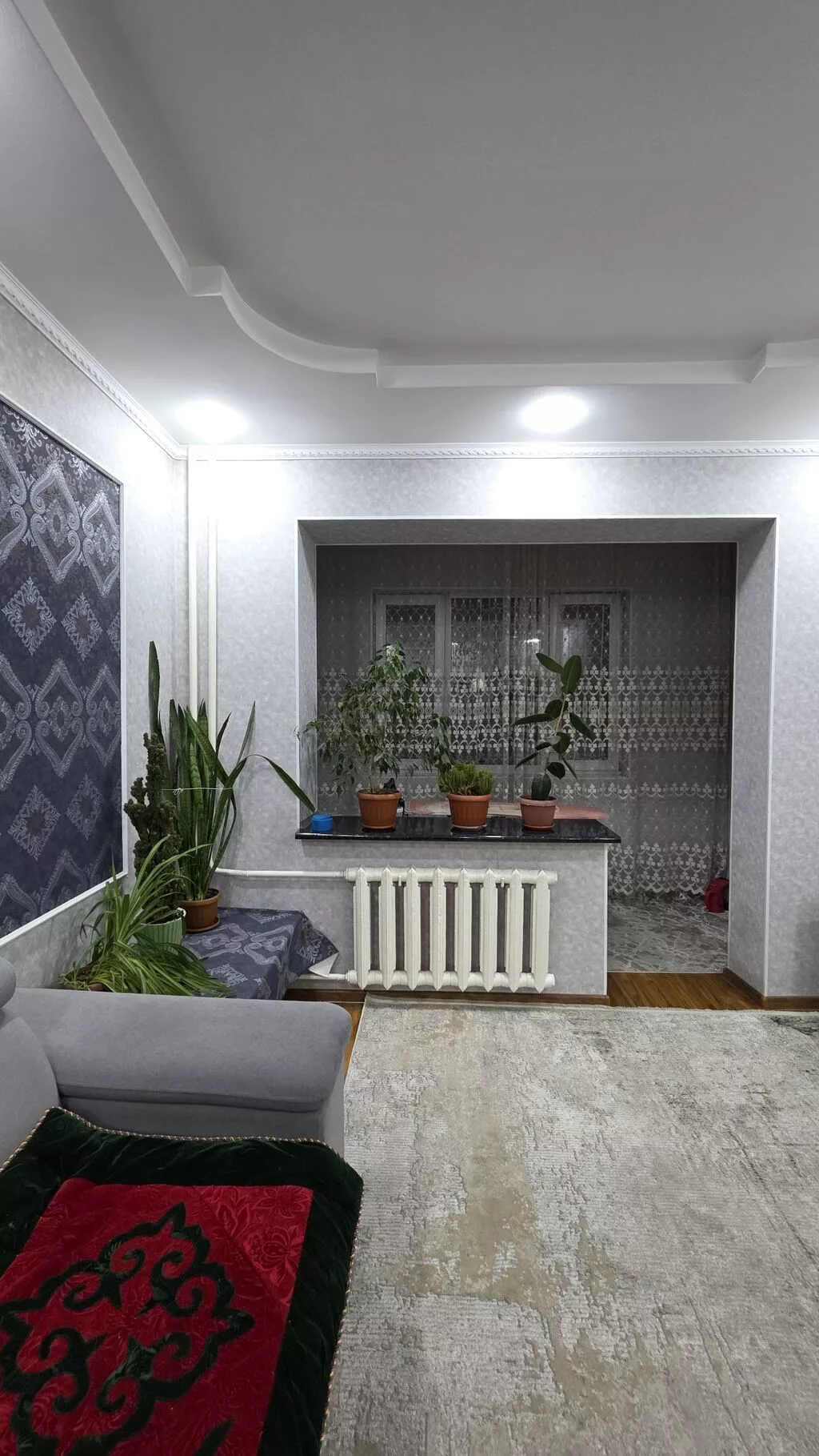 3 комнаты, 80 м², Аламедин-1 мкр 106 серия, 7 этаж, Евроремонт