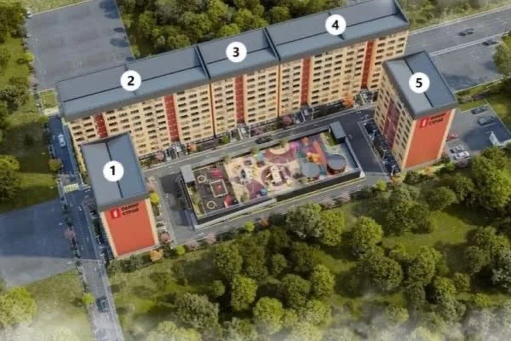 2 комнаты, 67 м², 3 этаж, ПСО (под самоотделку)