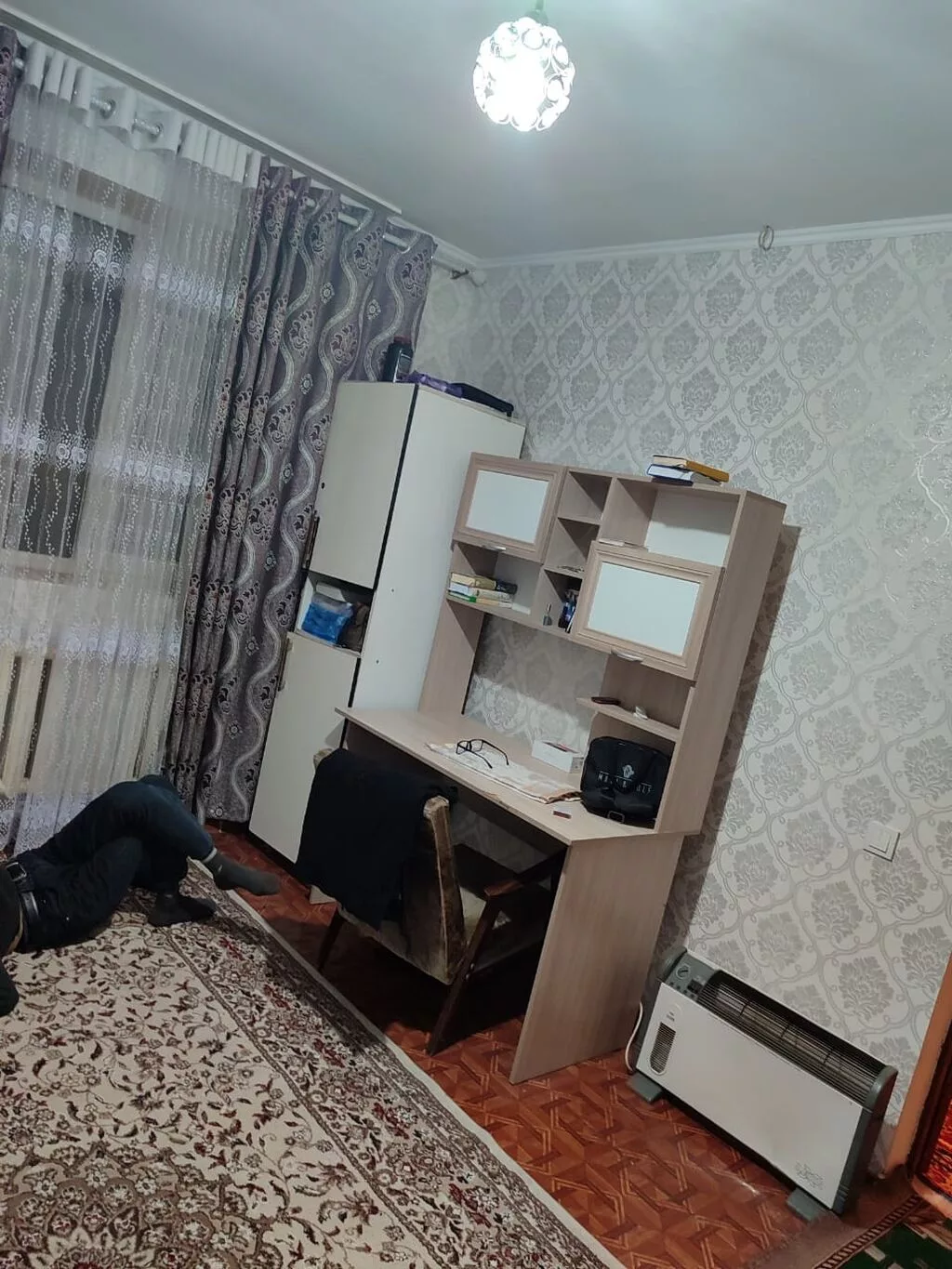 1 комната, Кудайберген авторынок Собственник, Студентам, С мебелью частично