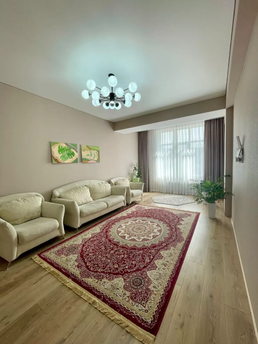 2 комнаты, 64 м², Асанбай мкр Элитка, 7 этаж, Дизайнерский ремонт