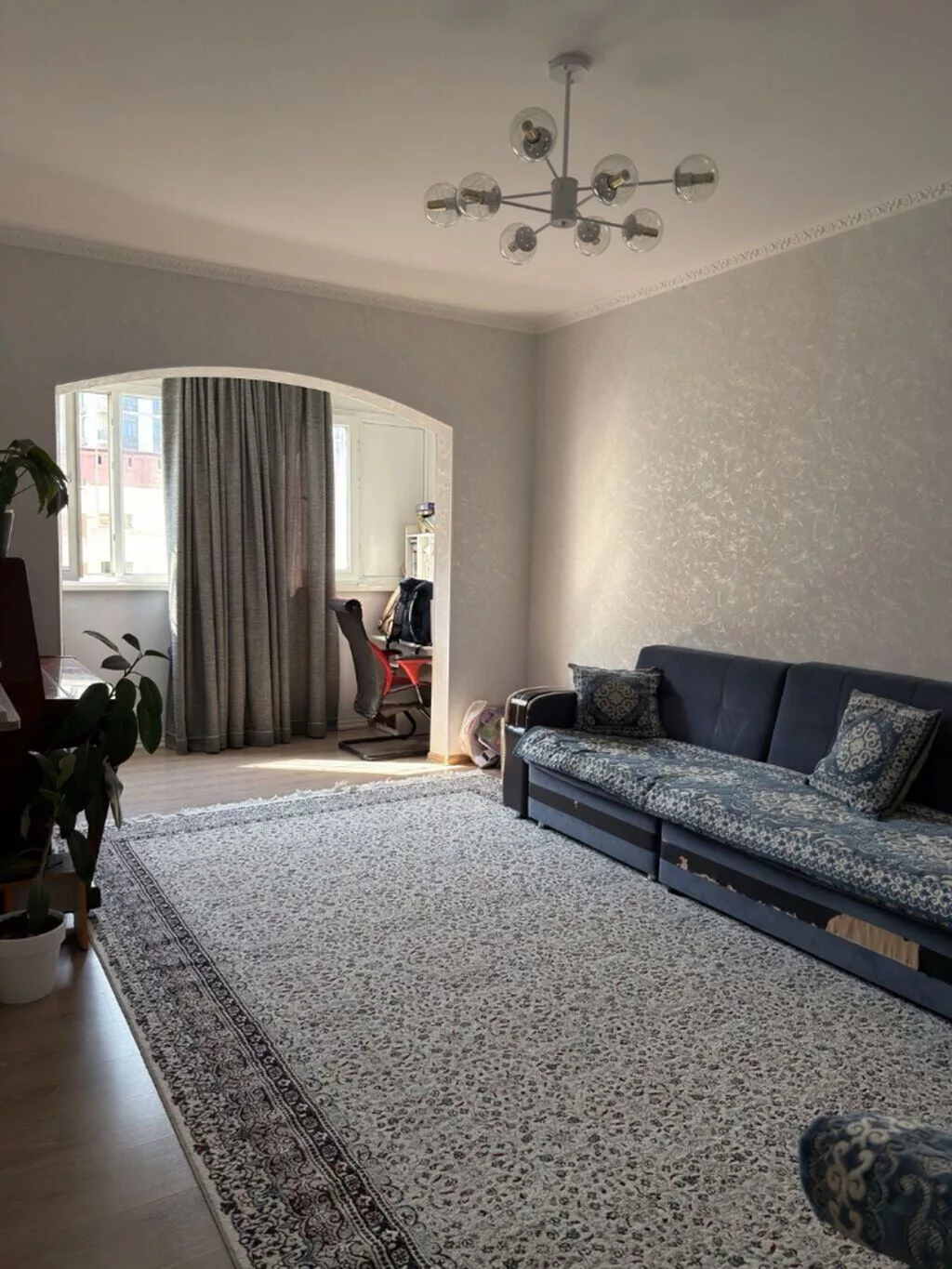 2 комнаты, 67 м², Кок-Жар мкр 106 серия улучшенная, 8 этаж, Косметический ремонт