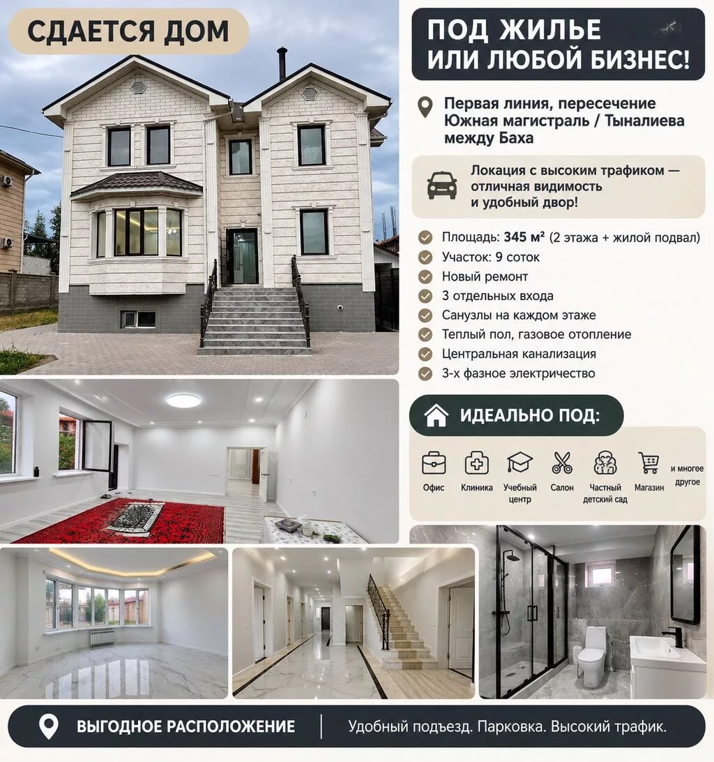 345 м², 6 комнат и более, Нижний Джал (Джал-23), Семейным