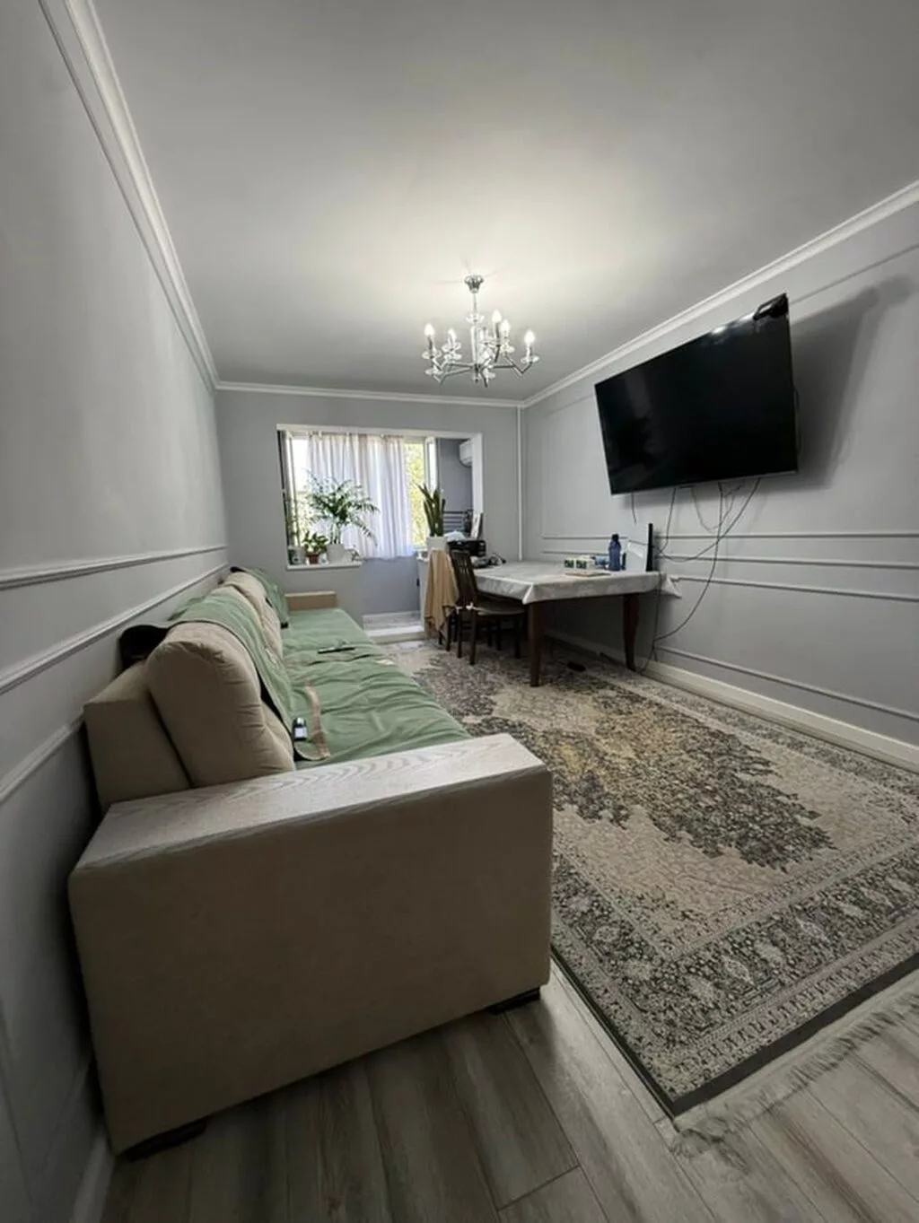 3 комнаты, 58 м², Центральная мечеть 104 серия, 4 этаж, Евроремонт