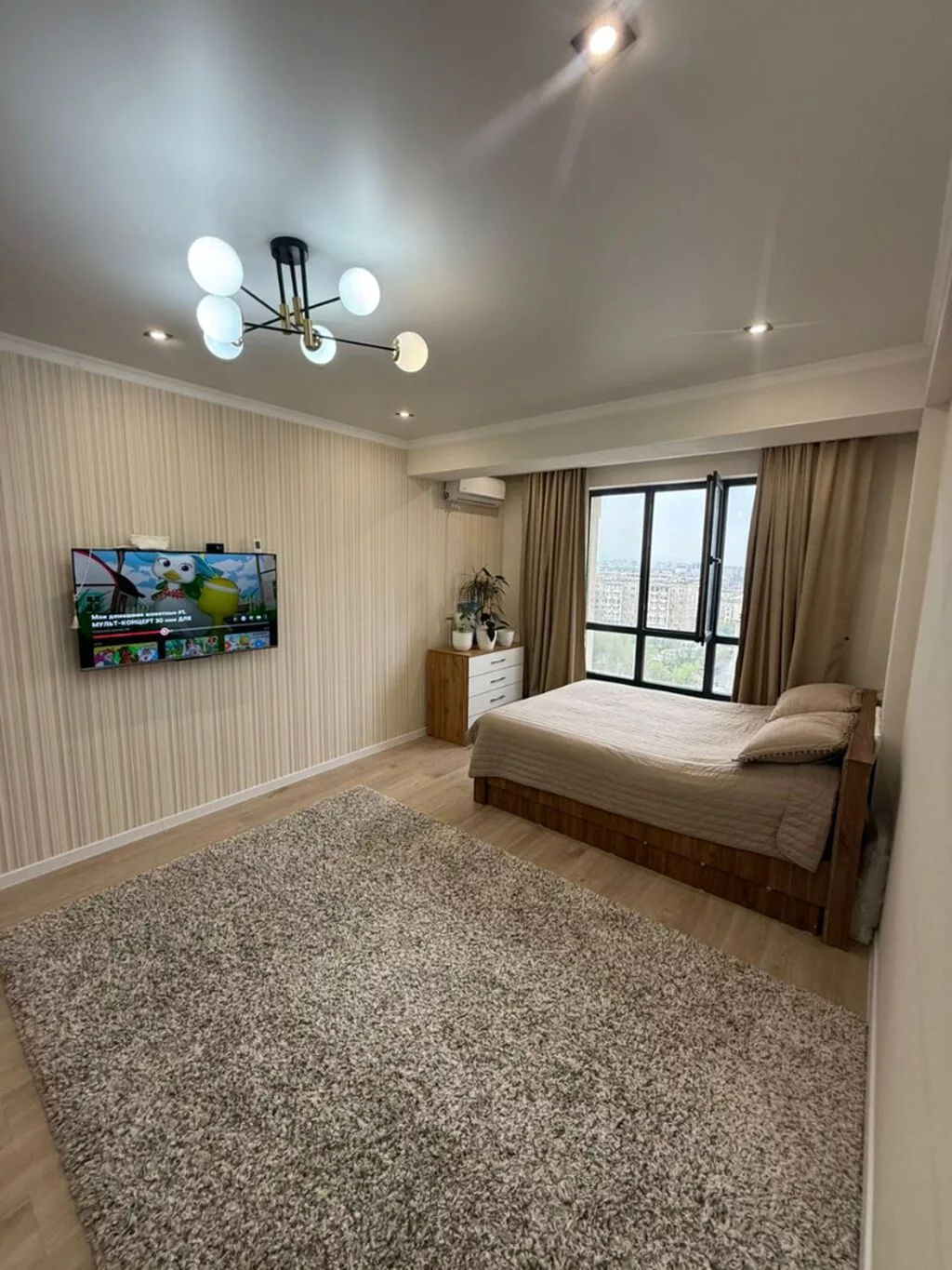 1 комната, 49 м², Кок-Жар ж/м Элитка, 12 этаж, Евроремонт