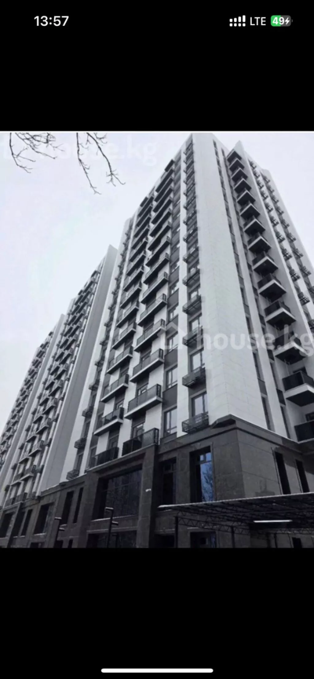 1 комната, 49 м², Таш-Рабат ТРЦ Элитка, 5 этаж, ПСО (под самоотделку)