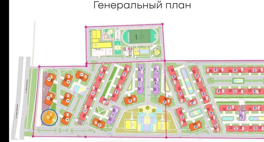 Строится, 2 комнаты, 73 м²