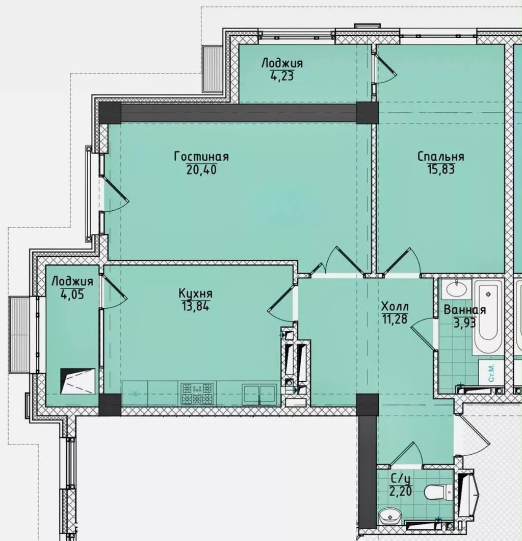 2 комнаты, 78 м², Асанбай мкр Элитка, 13 этаж, Дизайнерский ремонт