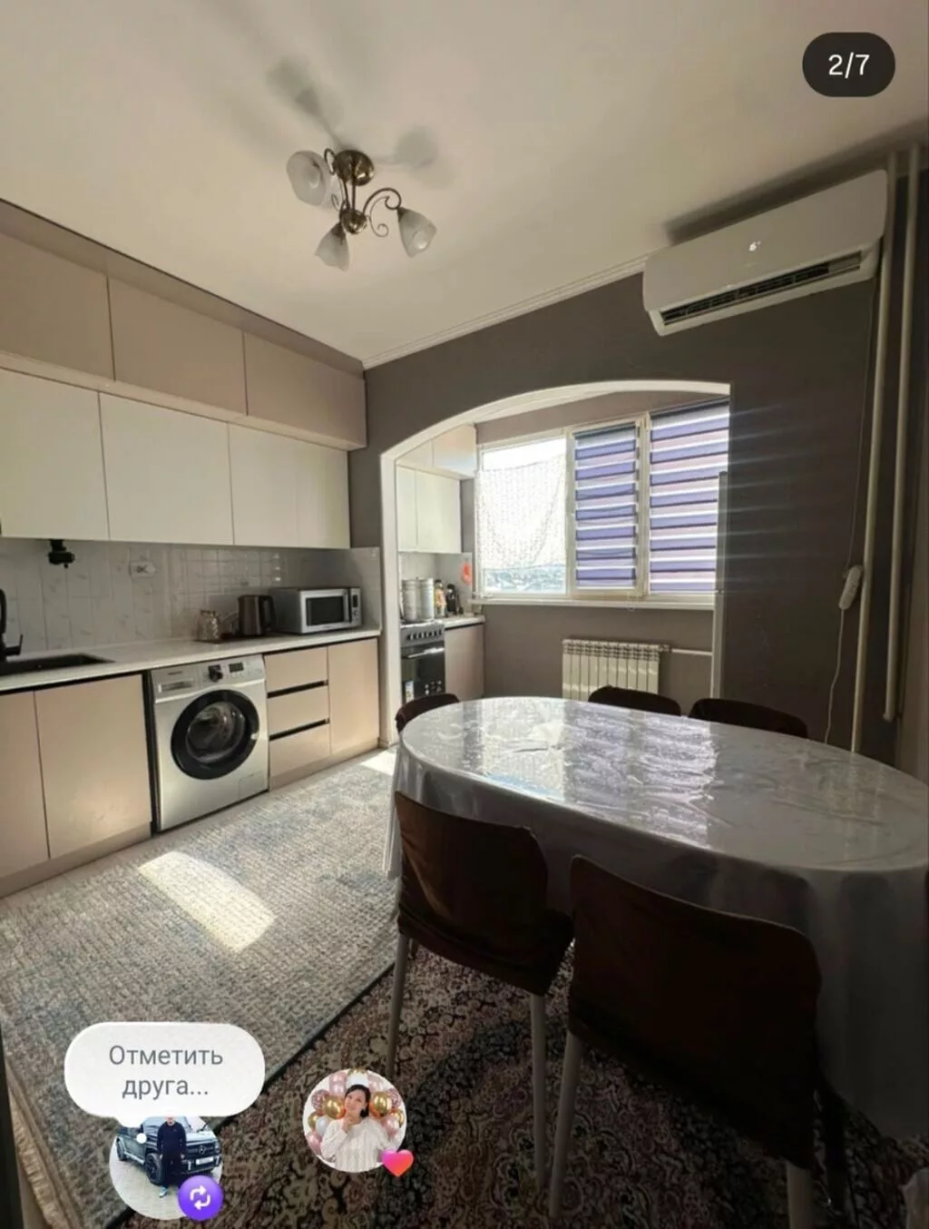 2 комнаты, 68 м², Средний Джал 106 серия улучшенная, 6 этаж, Евроремонт