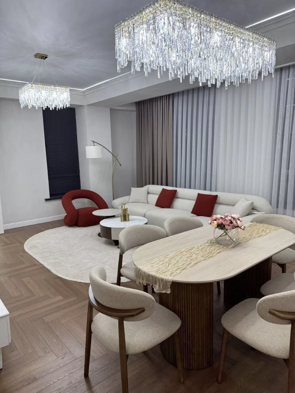 3 комнаты, 105 м², Асанбай мкр Элитка, 9 этаж, Дизайнерский ремонт