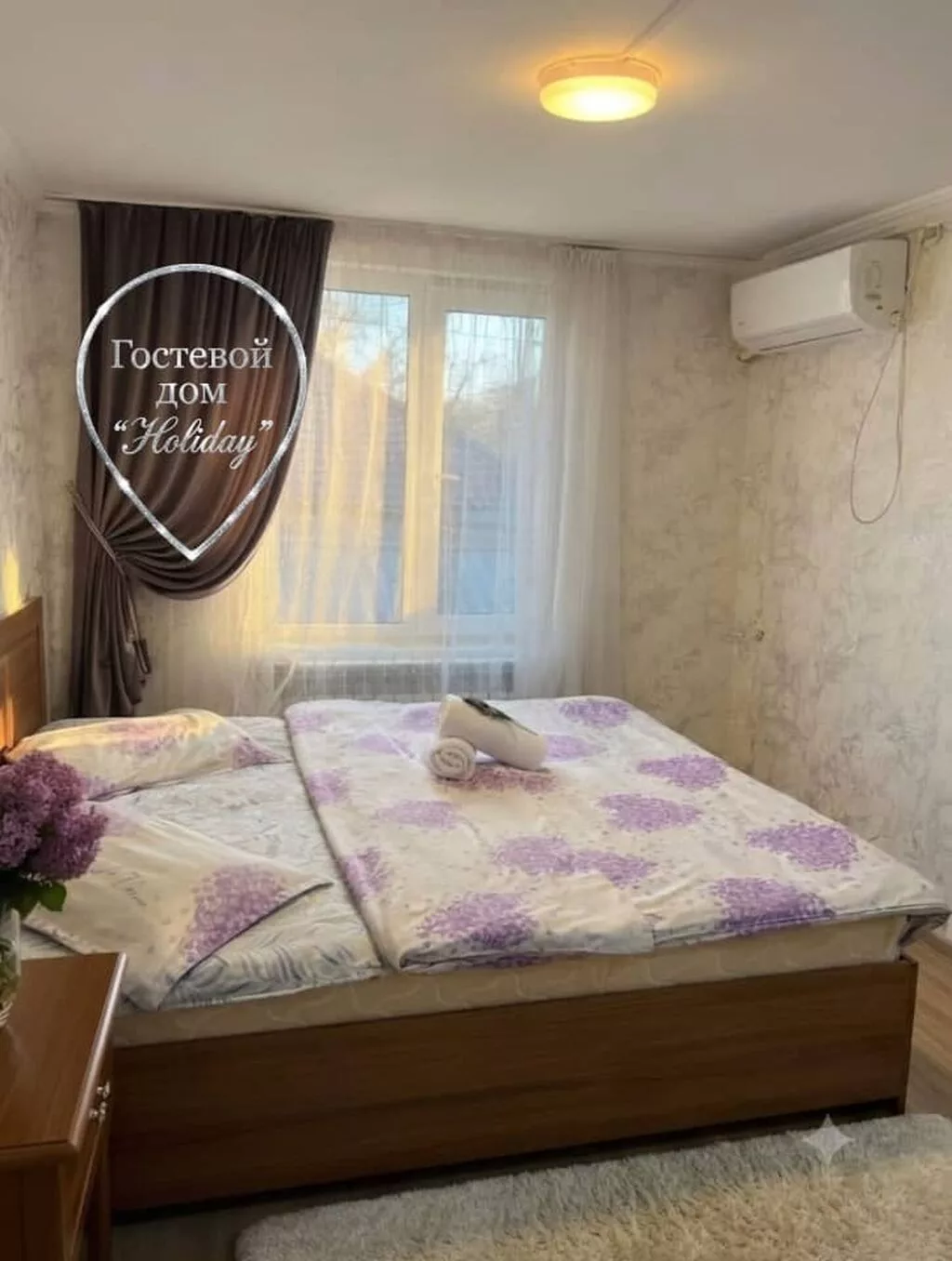 1 комната, Пишпек, Душевая кабина, Постельное белье, Кондиционер