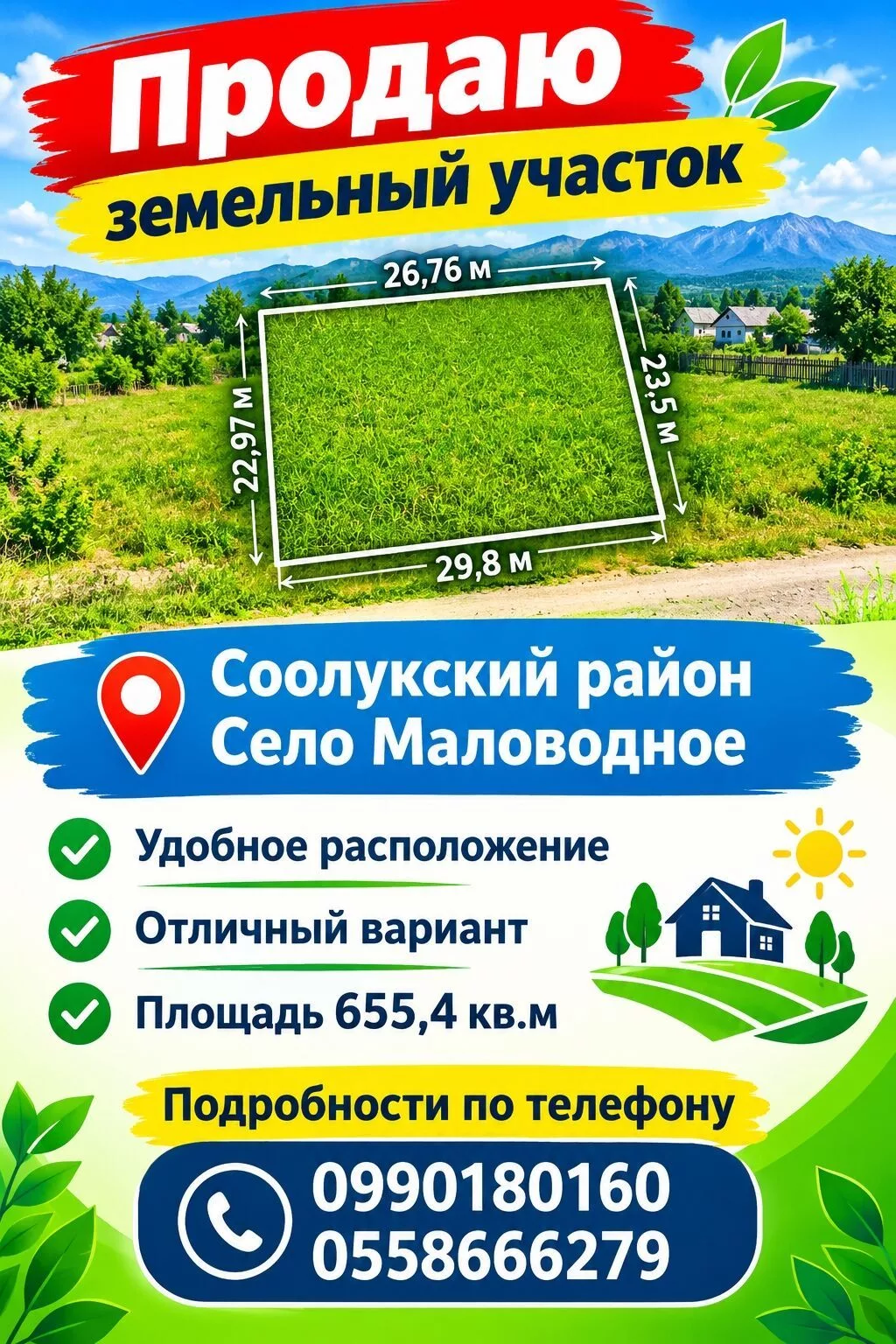 655 соток, Для строительства