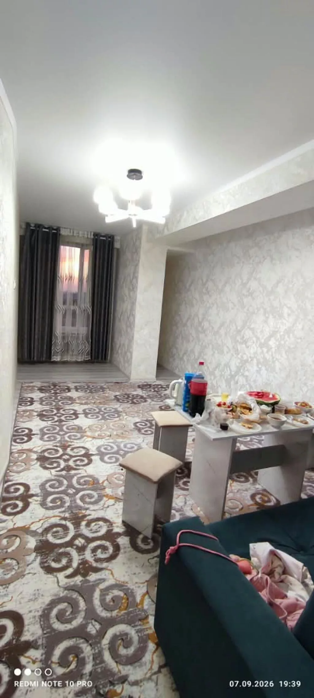 2 комнаты, 52 м², Ак-Орго ж/м Элитка, 3 этаж, Евроремонт