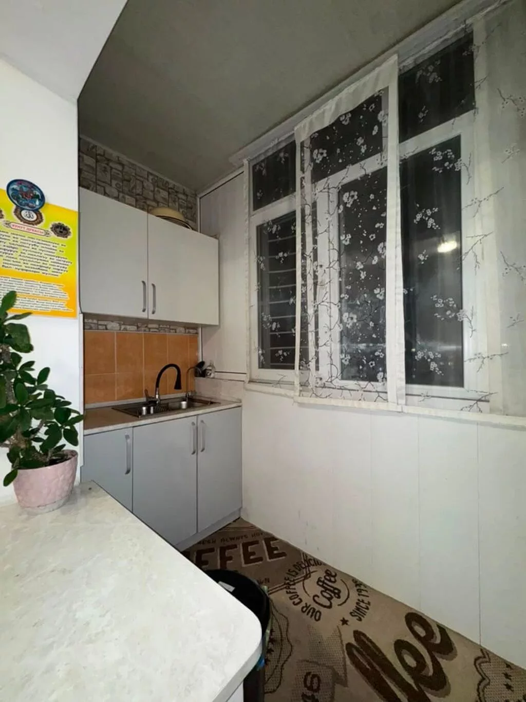 2 комнаты, 58 м², Тунгуч мкр 105 серия, 8 этаж, Косметический ремонт