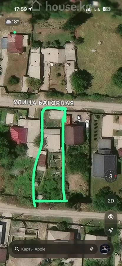 Продажа, участок: Чуйская область / Бишкек, город Бишкек, с. Верхний Орок — за 14 890 300 сом
