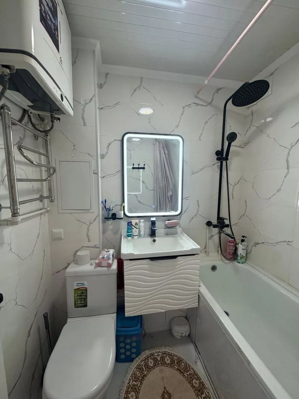 3 комнаты, 58 м², Кок-Жар мкр 104 серия, 4 этаж, Свежий ремонт