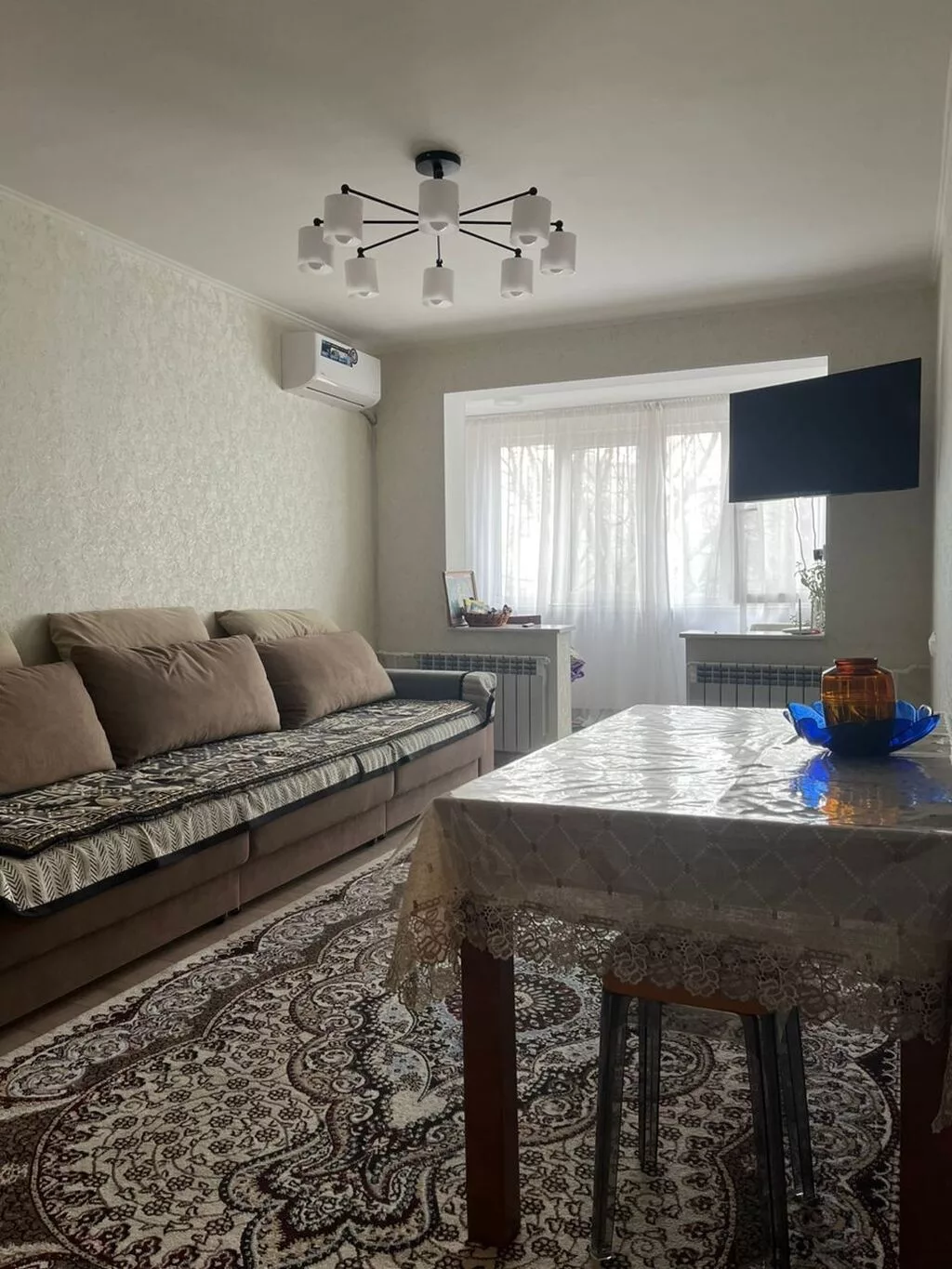 3 комнаты, 58 м², 7 мкр 104 серия, 4 этаж, Косметический ремонт
