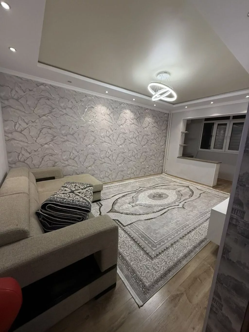 1 комната, 47 м², Тунгуч мкр 106 серия улучшенная, 8 этаж, Свежий ремонт