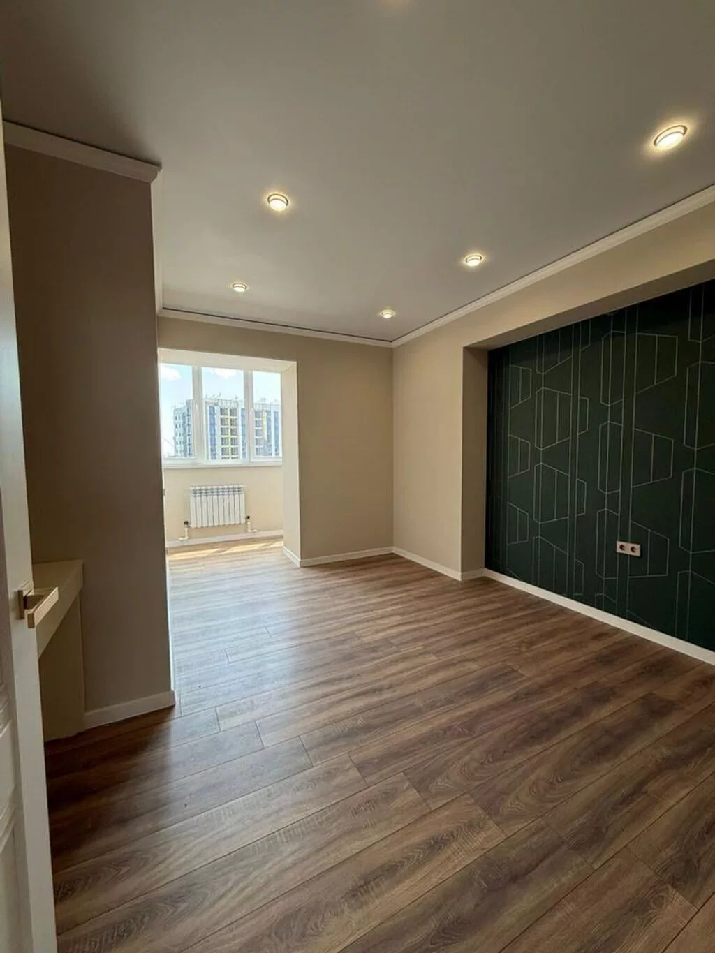2 комнаты, 72 м², Кок-Жар мкр 9 этаж, Евроремонт