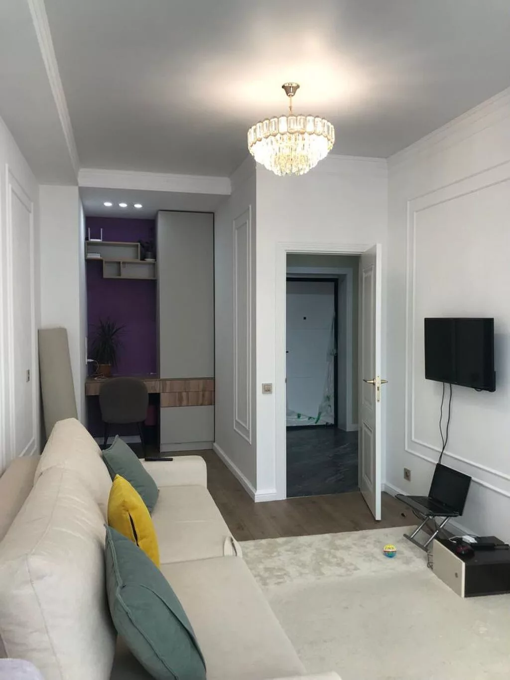 2 комнаты, 45 м², Асанбай мкр Элитка, 14 этаж, Евроремонт