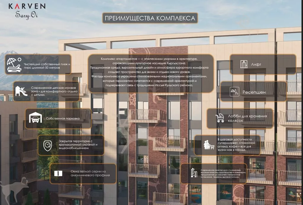 2 комнаты, 62 м²