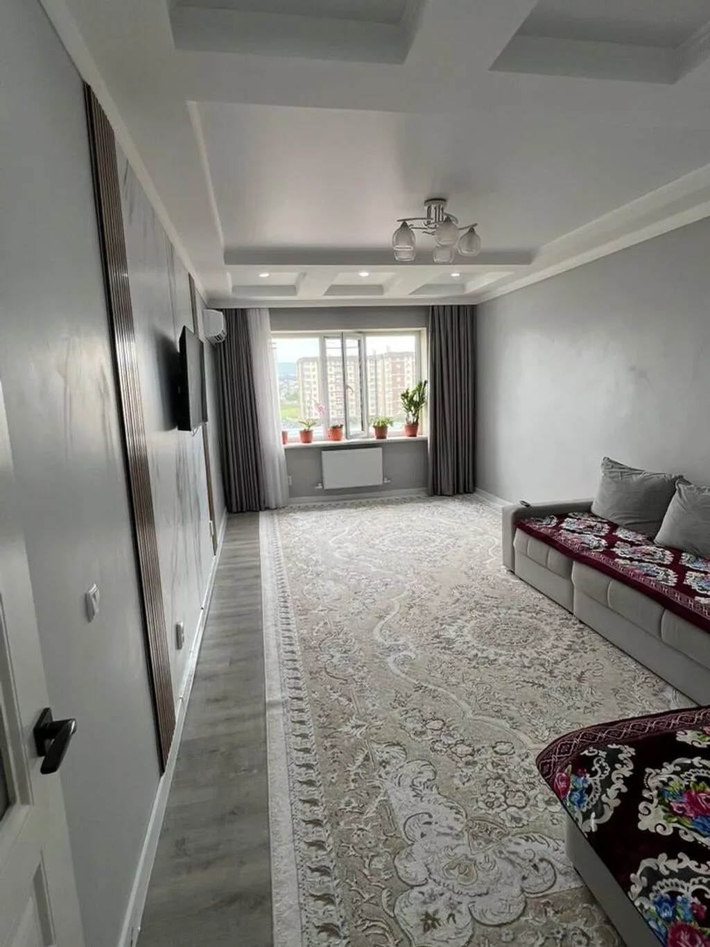 2 комнаты, 68 м², Кок-Жар мкр 106 серия улучшенная, 9 этаж, Свежий ремонт