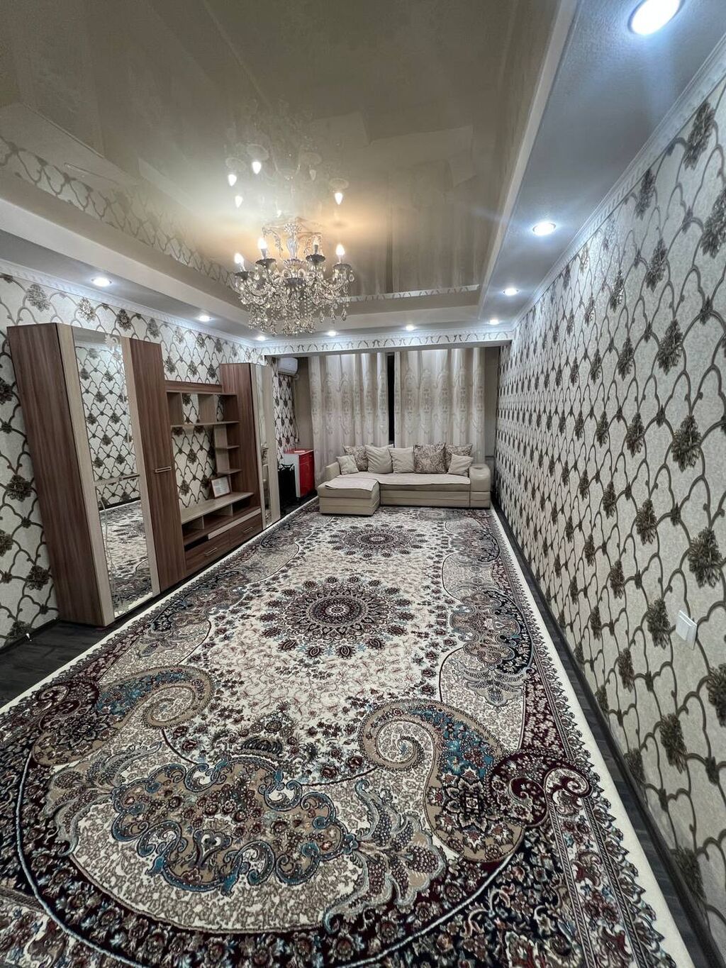 2 комнаты, Ошский мкр., Собственник, Парам без детей, от 1 месяца, С мебелью полностью