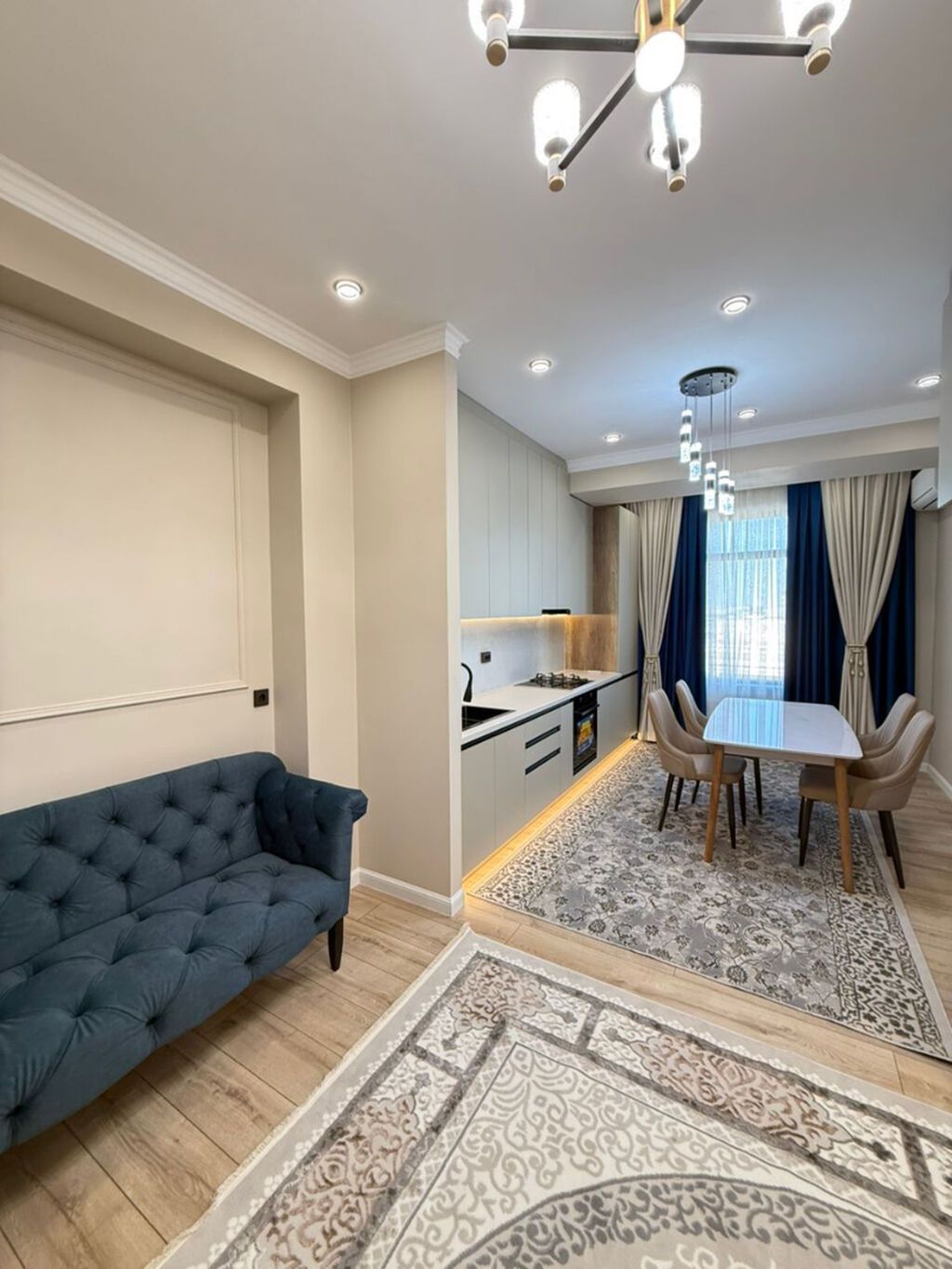 2 комнаты, 57 м², Ак-Кеме (старый аэропорт) Элитка, 13 этаж, Евроремонт
