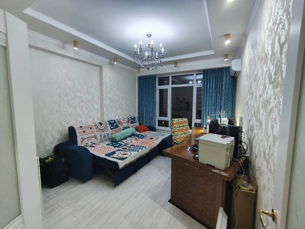 2 комнаты, 67 м², Джал мкр (в т.ч. Верхний, Нижний, Средний) Элитка, 14 этаж, Евроремонт