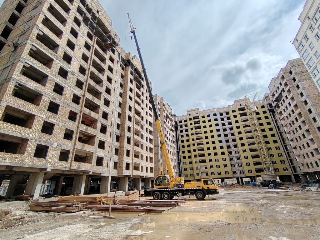 2 комнаты, 83 м², Манас-Ата мкр., Элитка, 11 этаж, ПСО (под самоотделку)