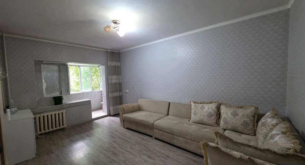 2 комнаты, 55 м², Аламедин-1 мкр 106 серия, 2 этаж, Косметический ремонт