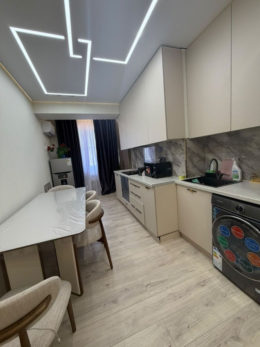 2 комнаты, 64 м², Боконбаева/Уметалиева Элитка, 11 этаж, Евроремонт