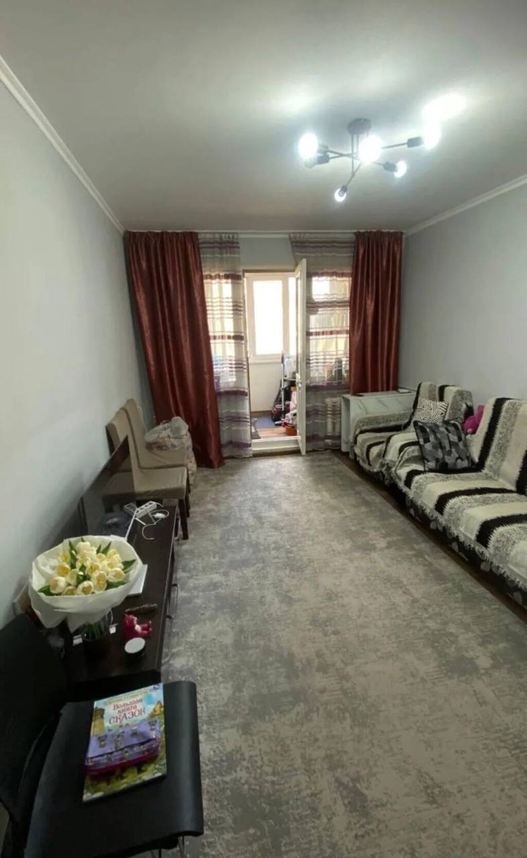 3 комнаты, 58 м², 5 мкр 104 серия, 3 этаж, Косметический ремонт