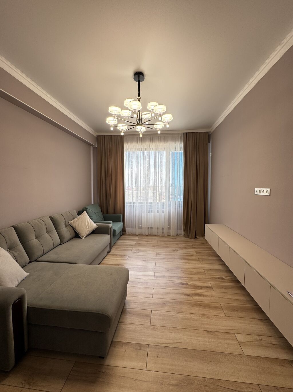 1 комната, 41 м², Джал мкр (в т.ч. Верхний, Нижний, Средний) Элитка, 12 этаж, Дизайнерский ремонт