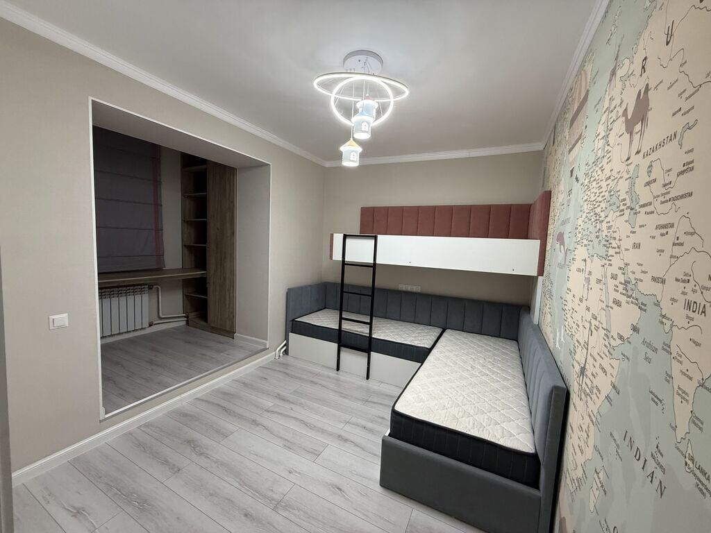 2 комнаты, 60 м², Джал мкр (в т.ч. Верхний, Нижний, Средний) Индивидуалка, 7 этаж, Евроремонт