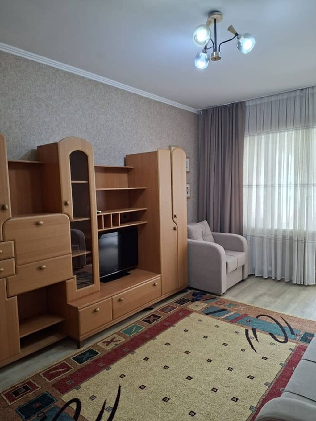 1 комната, Без животных, С мебелью полностью