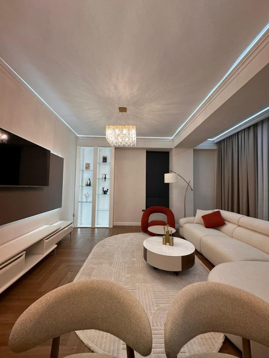 3 комнаты, 104 м², Асанбай мкр Элитка, 9 этаж, Дизайнерский ремонт