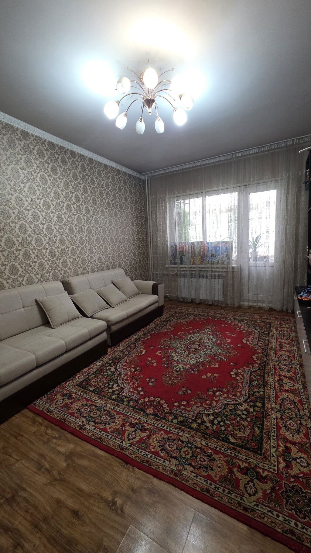 3 комнаты, 70 м², Аламедин-1 мкр 106 серия, 2 этаж, Косметический ремонт