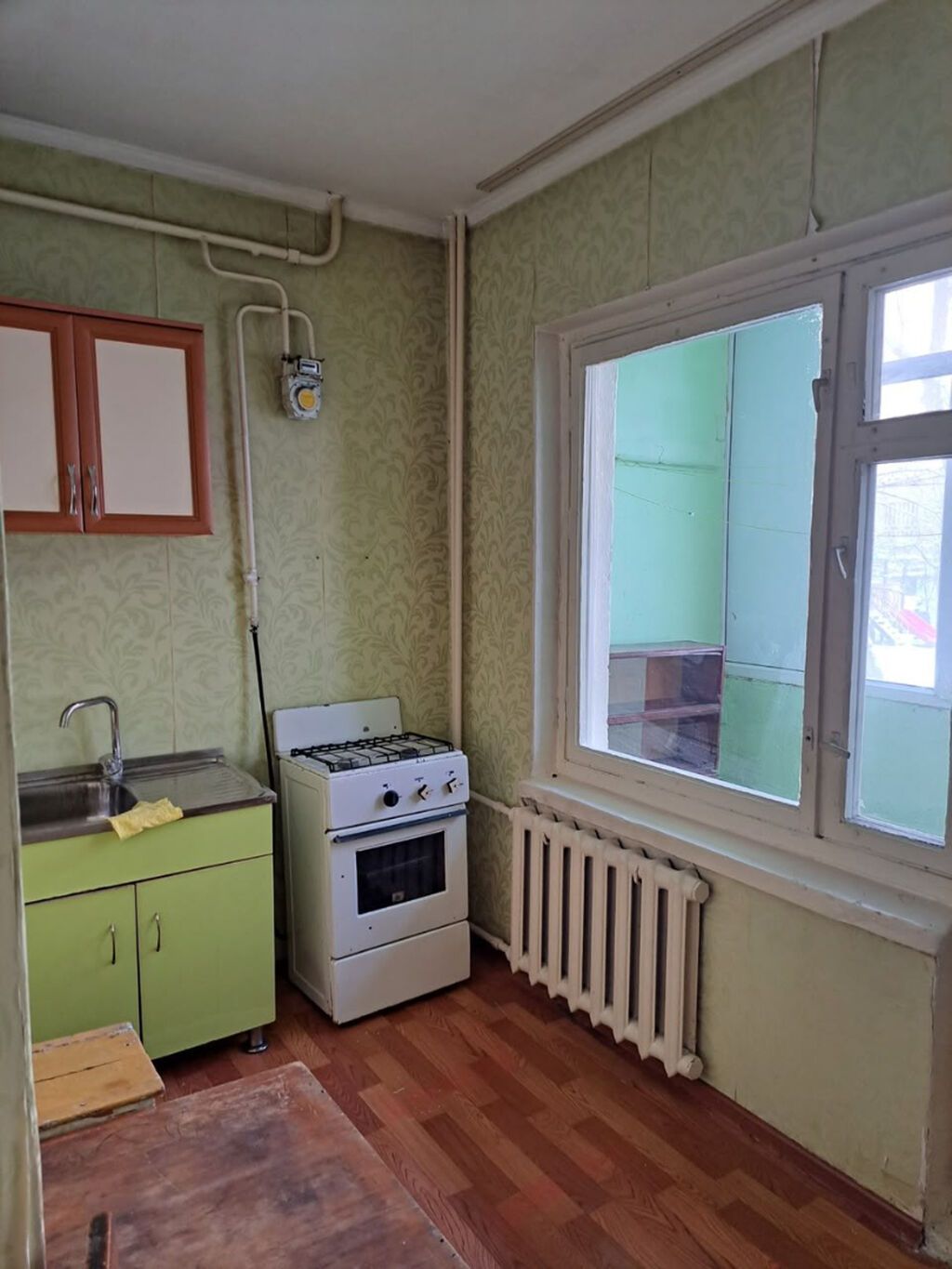 1 комната, 33 м², Аламедин-1 мкр 105 серия, 1 этаж, Требуется ремонт