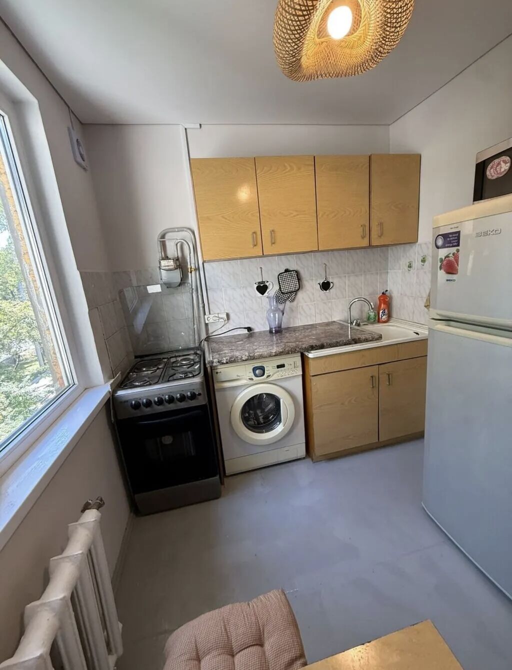 1 комната, 40 м², 3 мкр 104 серия, 4 этаж, Косметический ремонт