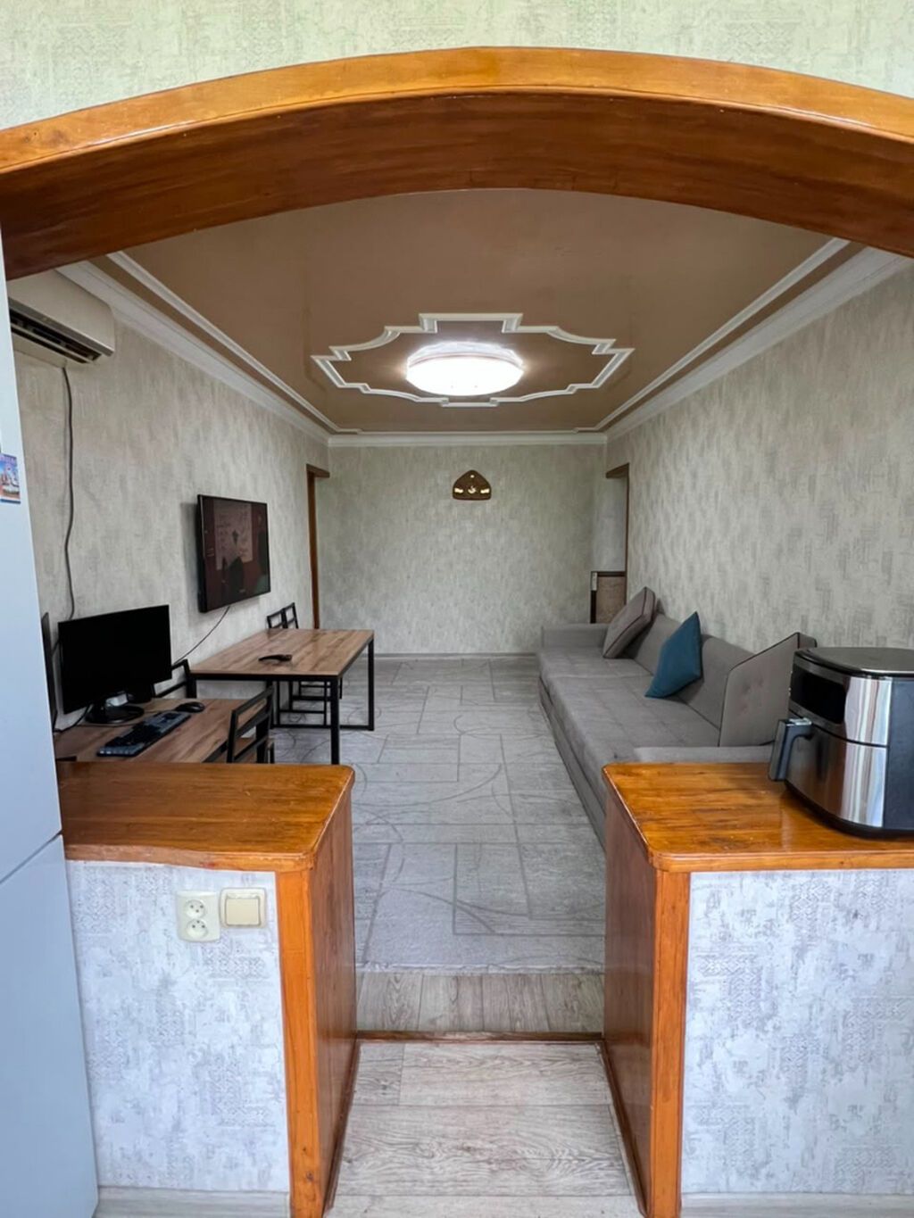 3 комнаты, 58 м², 6 мкр 104 серия, 4 этаж, Евроремонт