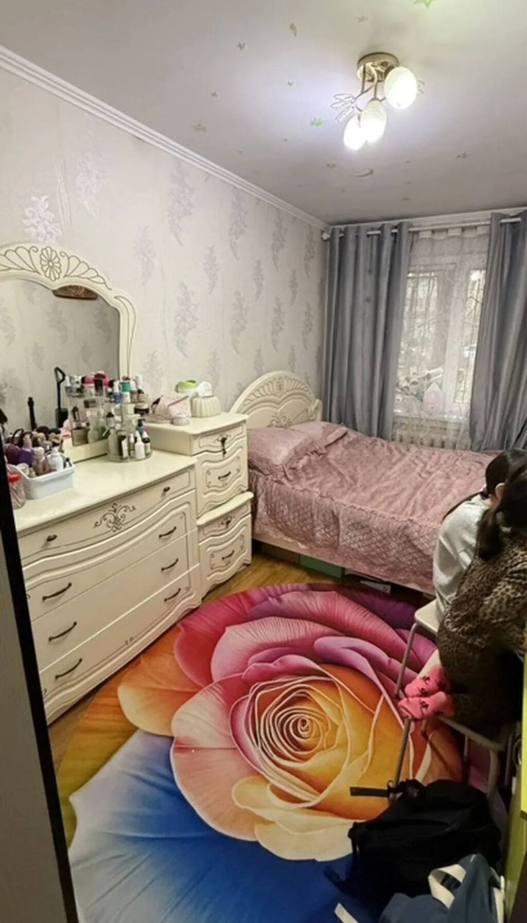 2 комнаты, 43 м², 8 мкр 104 серия, 1 этаж, Евроремонт